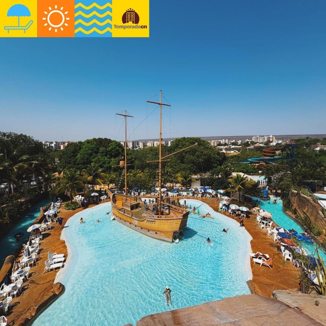 Piazza Com Acesso Ao Acqua Park - Temporadacn Aparthotel Caldas Novas